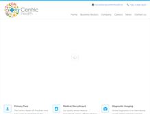 Tablet Screenshot of centrichealth.ie